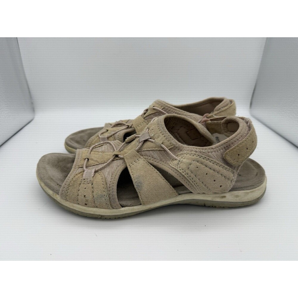 Earth Origins Sandals Womens 8.5 Savoy Siena Leather Hook & Loop Travel Athletic